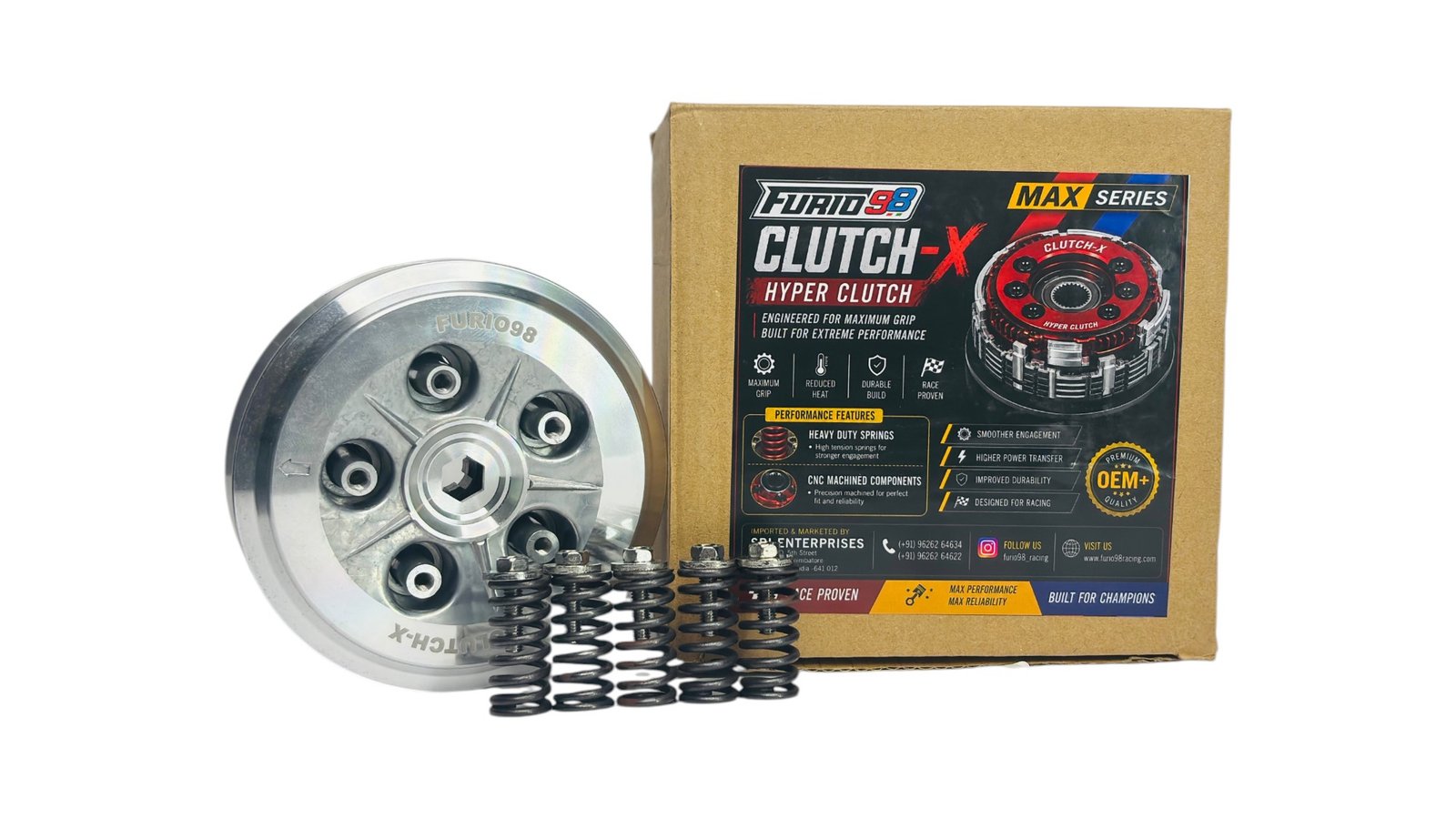 FURIO98 RX100/135 5-Spring Clutch - Direct Fit (6 plates)